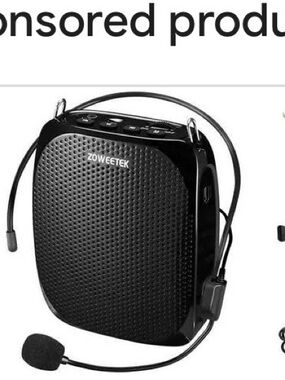 Portable Voice Amplifier Speaker - Black - 2